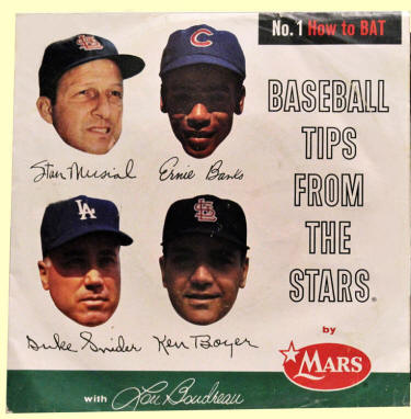 1962 Baseball Tips From The Stars Mars Candy Record