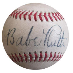Babe Ruth Rplica Reproduction Novelty Baseball