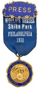 1911 World Series Press Pin owned by SOG