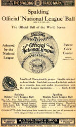 1917 Spalding ONL Baseball ad