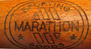 1940's Marathon Baseball Bat Label