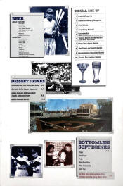 Back of Mickey Mantle Burton Silverman Menu