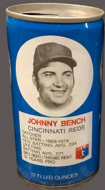 1977 Johnny Bench RC Cola Can