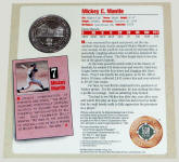 Back of Legends of Baseball 500 HR Club Mickey Mantle
