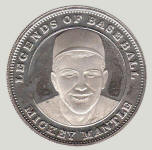 Legends of Baseball 500 HR Club Mickey Mantle silver coin
