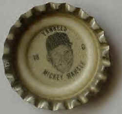 Mickey Mantle 1968 Coke Bottle Cap