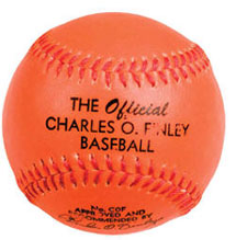 Charles O. Finley Orange Baseball