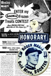 Roger Maris Gold Mine Ice-Cream Booster Tab