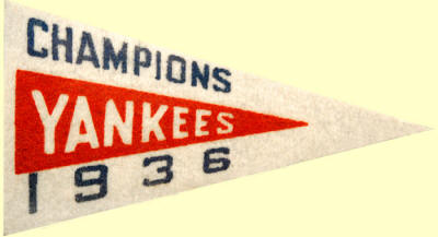 1936-37 Red Ball Sales Company Mini Pennant Premium 