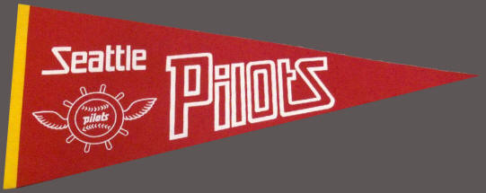 1969 Seattle Pilots Souvenir Pennant