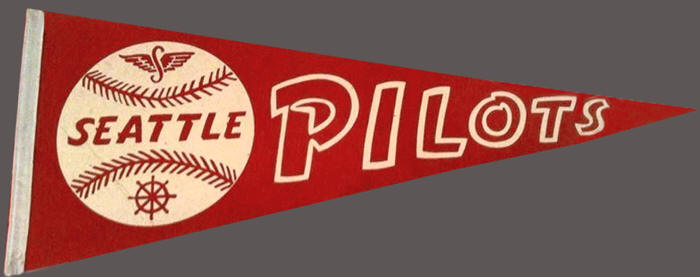 Original 1969 Seattle Pilots Pennant