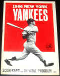 1966 New York Yankees Scorecard