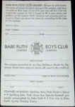Babe Ruth Esso Boys Club Premium Pin