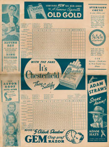 1942 Yankees Scorecard