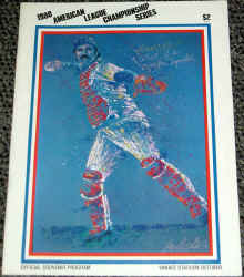 1980 Yankee Stadium ALCS Scorecard Thurman Munson Cover