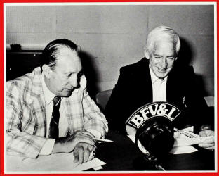 Hall of Fame Broadcasters Lindsey Nelson and Jack Buck