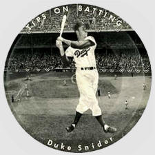 HO Oatmeal Duke Snider Tips on Batting Record