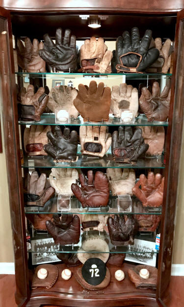 Vintage Baseball Glove memorabilia Room display