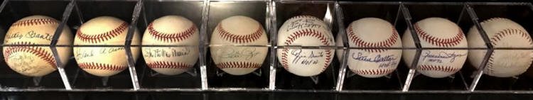 Autographed baseball Collection