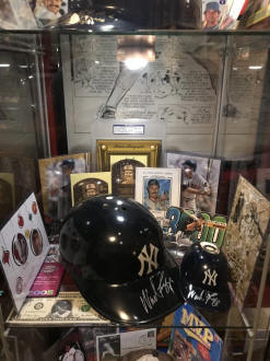 Wade Boggs New York Yankees Signed Batting Helmet display