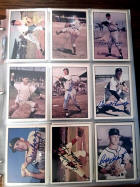Autographed baseball card collection