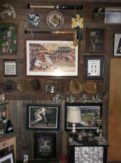 Baseball Memorabilia display room