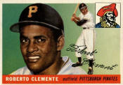 1955 Topps Roberto Clemente Rookie Card #164