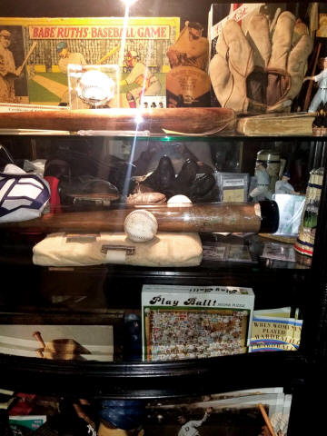 Babe Ruth Ty Cobb Collectibles display