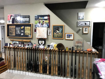Yankees baseball Memorabilia showcase Room