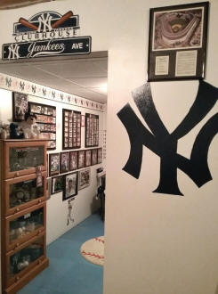 Yankees Baseball Collrctibles Showcase Room