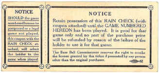 1934 World Series Ticket Stub back Navin Field