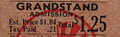 Grandstand ticket Price
