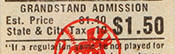 Grandstand Ticket Price