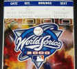 2000 World Series Tickets Stub Yankees vs. Mets Shea Stadium