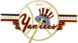 New York Yankees 1947 World Series Press Pin