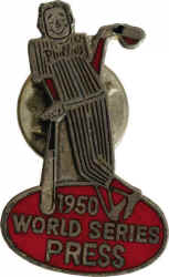 1950 Philadelphia Phillies World Series Press Pin