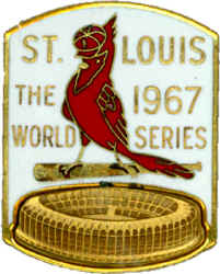 St. Louis Cardinals 1967 World Series Press pin