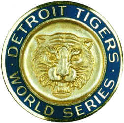 Detroit Tigers 1968 World Series Press Pin