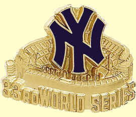 1981 New York Yankees World Series Press Pin