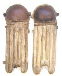 1920s Reeded Baseball Shinguards by Wilson